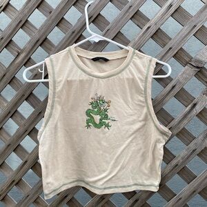 SHEIN | Cream Dragon Tank Top